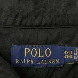 Polo Ralph Lauren black 4xlt long sleeve button down shirt